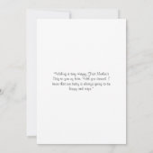 Foto eerste Moederdag Bedankkaart (Achterkant)