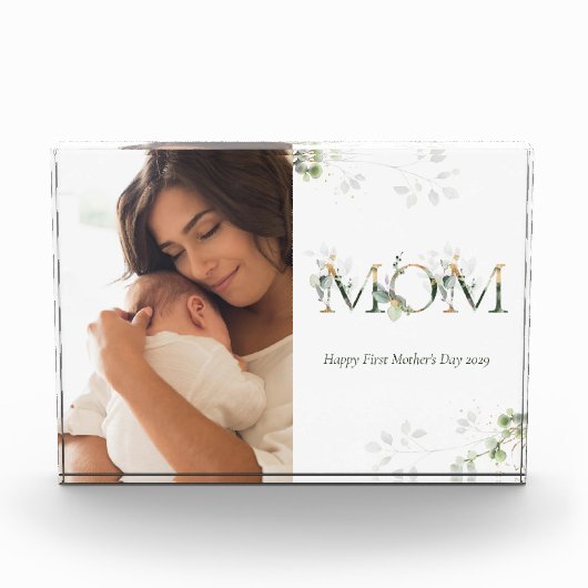 Foto eerste Moederdag botanische letters (Voorkant)