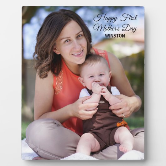 Foto eerste moederdag fotoplaat (Voorkant)