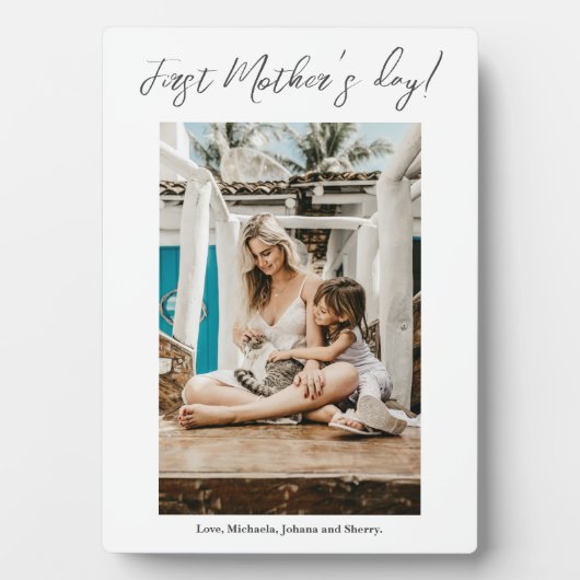 Foto eerste Moederdag Fotoplaat (voorkant)