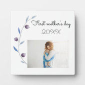 Foto eerste moederdag fotoplaat (Voorkant)