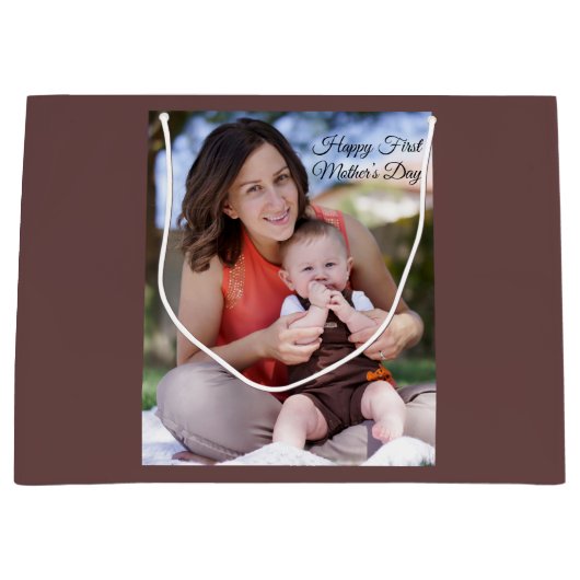 Foto eerste moederdag groot cadeauzakje (Voorkant)