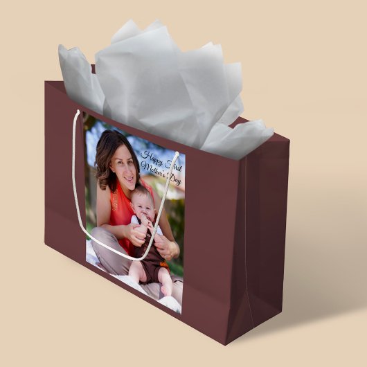 Foto eerste moederdag groot cadeauzakje