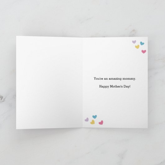 Foto eerste Moederdag Kaart (Binnen)