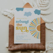 Foto eerste reis rond de uitnodiging voor de zon