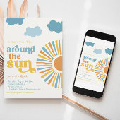 Foto eerste reis rond de uitnodiging voor de zon