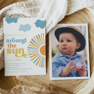 Foto eerste reis rond de uitnodiging voor de zon