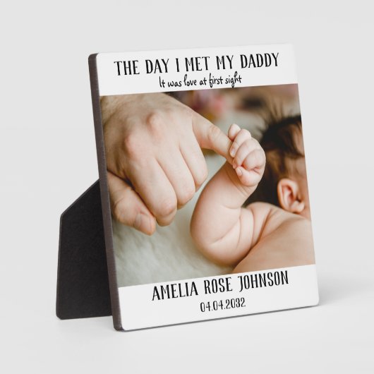 Foto eerste Vaderdag Fotoplaat (Voorkant)