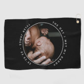 Foto eerste Vaderdag Golfhanddoek (Horizontaal)