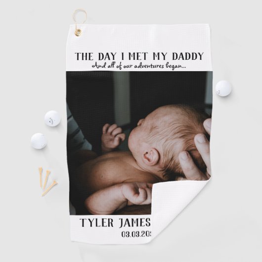 Foto eerste Vaderdag Golfhanddoek (Insitu)