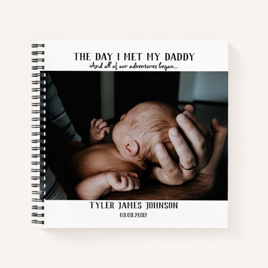 Foto eerste Vaderdag Notitieboek (Voorkant)