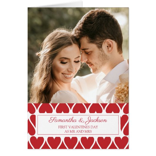 Foto eerste Valentijnsdag gehuwd (Voorkant)