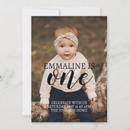 Foto eerste verjaardag aankondiging download