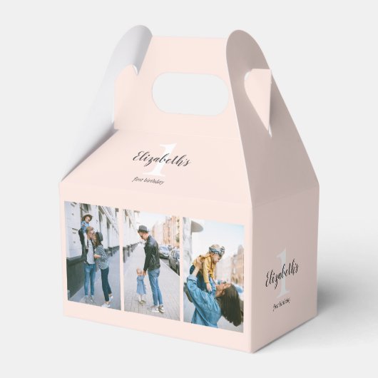 Foto eerste verjaardag bedankdoosjes (Achterkant)