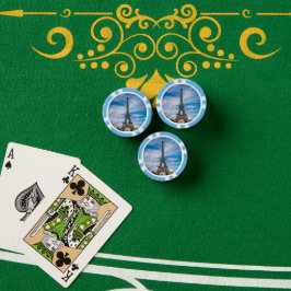Foto Eiffeltoren Poker Chips