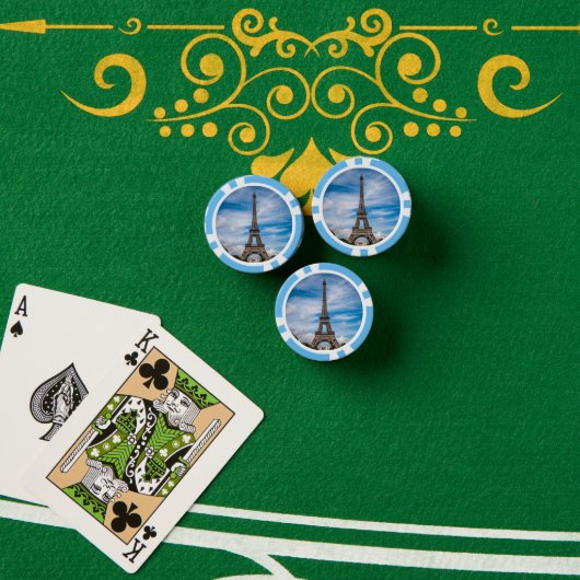 Foto Eiffeltoren Poker Chips (Pokertafel (Stack))