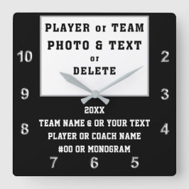 Foto, Eind van Seizoensgeschenken, Zwart wit, Alle Vierkante Klok