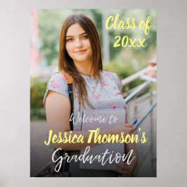 Foto eindexamenfeest verwelkoming klas 2026 poster