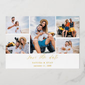 Foto Ele Chic 5 Multi Save the Date Folie Uitnodiging (Voorkant)