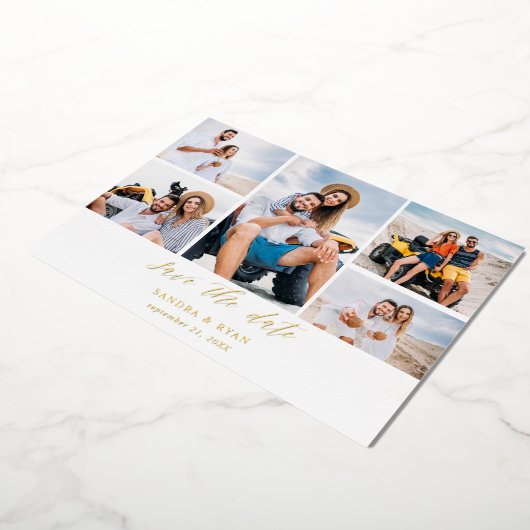 Foto Ele Chic 5 Multi Save the Date Folie Uitnodiging (Gedraaid)