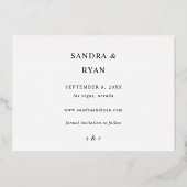 Foto Ele Chic 5 Multi Save the Date Folie Uitnodiging (Achterkant)