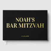 Foto Elegant Bar Mitswa Gastenboek (Voorkant)