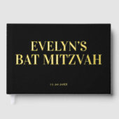 Foto Elegant Bat Mitswa Gastenboek (Voorkant)