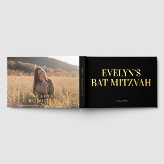 Foto Elegant Bat Mitswa Gastenboek (Volledig)