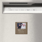 Foto Elegant Bedankt Weddenschap Magneet (Insitu (Vaatwasser))