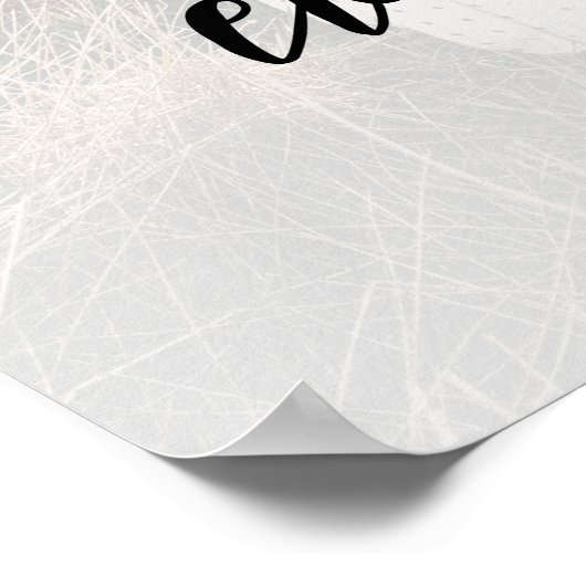 Foto Elegant Bruiloft Welkom Poster (Hoek)