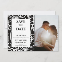 Foto Elegant Classy Wedding Save the Date Kaart