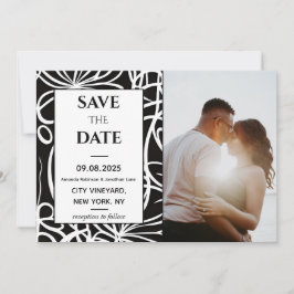 Foto Elegant Classy Wedding Save the Date Kaart