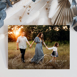 Foto Elegant Easter Blessings Feestdagenkaart