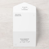 Foto: Elegant foto All-in-One Weddenschap All In One Uitnodiging (Buitenkant)