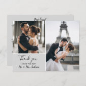 Foto Elegant Gray 2 | Dank u wel Briefkaart (Voorkant / Achterkant)