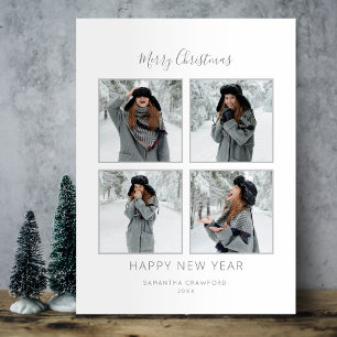 Foto Elegant Gray minimalist 4 Briefkaart