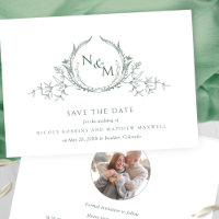 Foto: Elegant Green Monogram Wedding