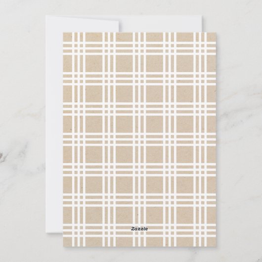 Foto Elegant Handgeschreven Script Branch Feestdagenkaart (Achterkant)