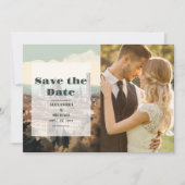 Foto Elegant Italië Florence Bestemming Bruiloft Save The Date (Voorkant)