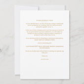 Foto: Elegant Light Blue & Gold Effect Heart Save The Date (Achterkant)