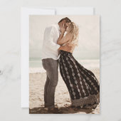 Foto Elegant Minimalistisch Modern Save The Date (Achterkant)