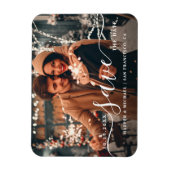 Foto Elegant & Modern Wedding Save the Date Magneet (Verticaal)