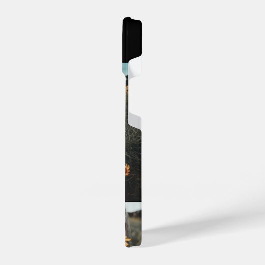 Foto Elegant Monogram Zwart iPhone Hoesje (Linkerkant)