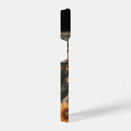 Foto Elegant Monogram Zwart iPhone Hoesje (Rechterkant)