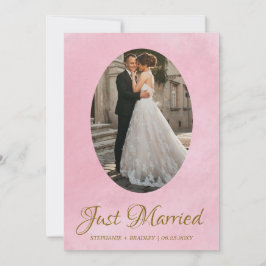 Foto Elegant net getrouwd bruiloft aankondiging