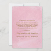 Foto Elegant net getrouwd bruiloft aankondiging (Achterkant)