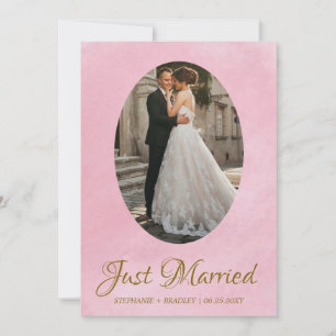 Foto Elegant net getrouwd bruiloft aankondiging