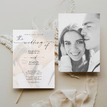 Foto Elegant Photo Wedding Invitation