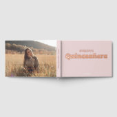 Foto Elegant Roze Verjaardag Quinceanera Gastenboek (Volledig)