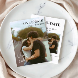 Foto Elegant Save the Date Uitnodiging